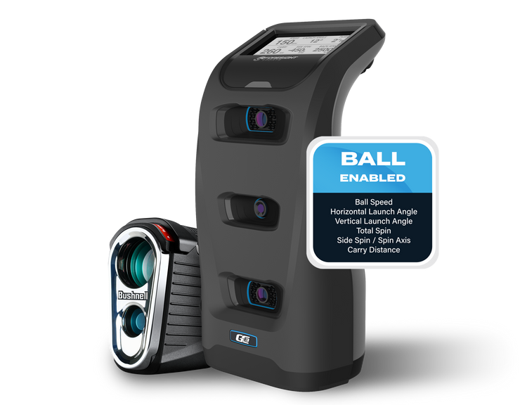 Ball enabled GC3 Golf Launch Monitor with laser rangefinder Ball enabled GC3 Golf Launch Monitor with laser rangefinder