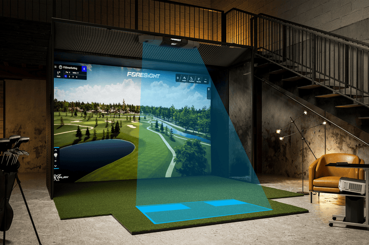 Overhead launch monitor hitting zone Overhead launch monitor hitting zone