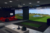 Indoor golf simulator installaton