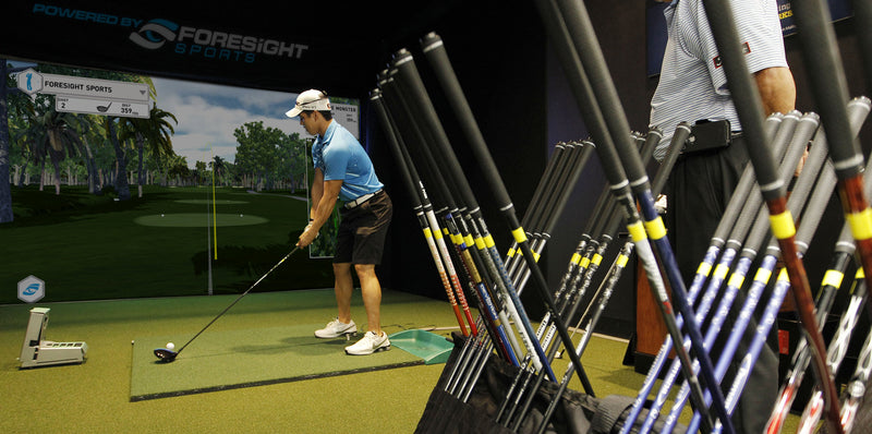 Club fitting using Forsight Sports launch monitor