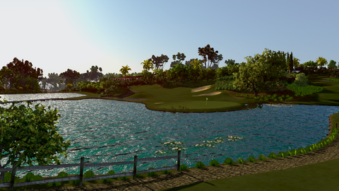 Beautiful virtual golf course