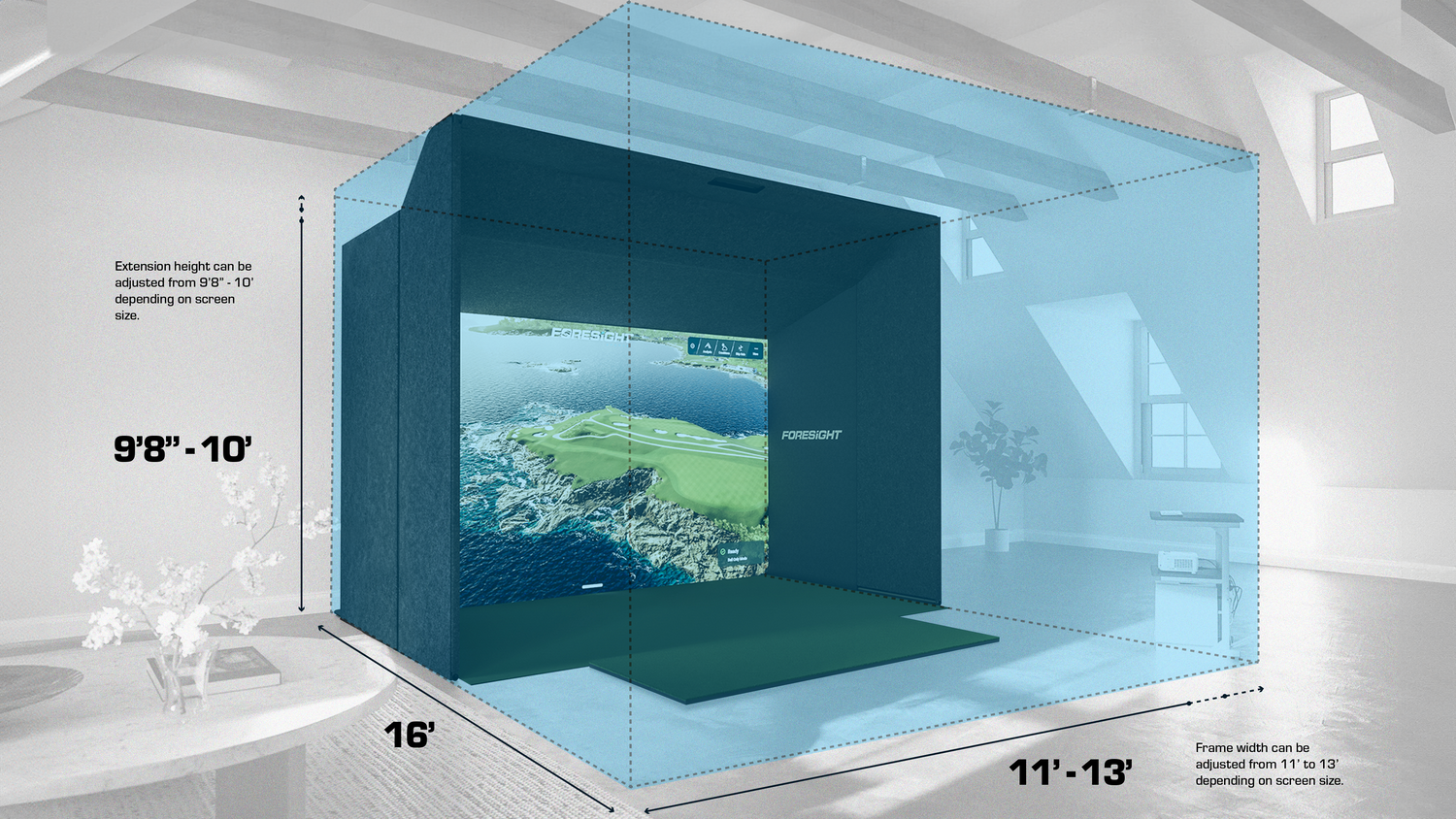 Sim in a Box Extension Dimensions