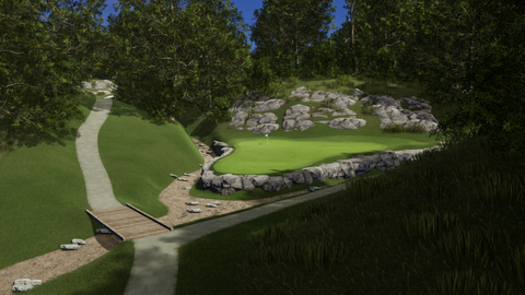 Lush Greens at The Patriot Golf Club Virtual Golf Course