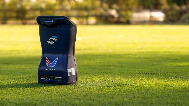 Volition QuadMAX Golf Launch Monitor on a Golf Course