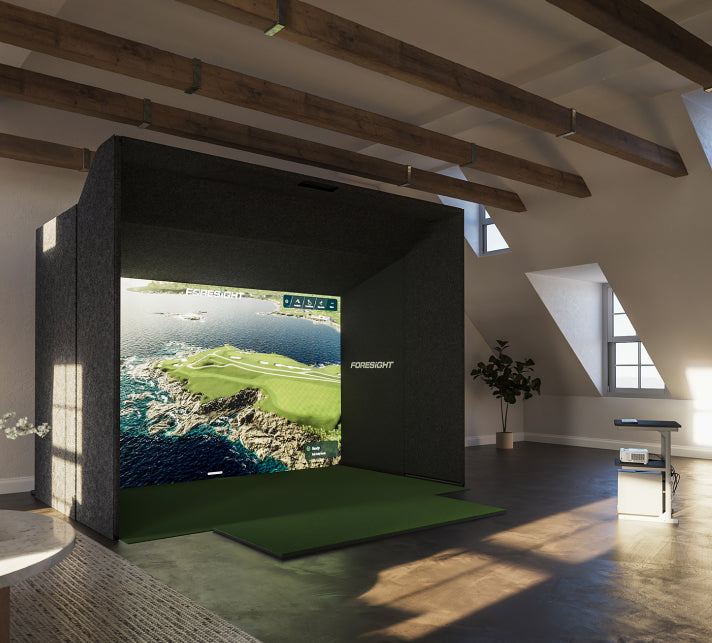 Indoor Launch Monitor with Frame Extension