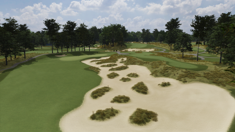 Hole 10 at American Dunes Golf Club