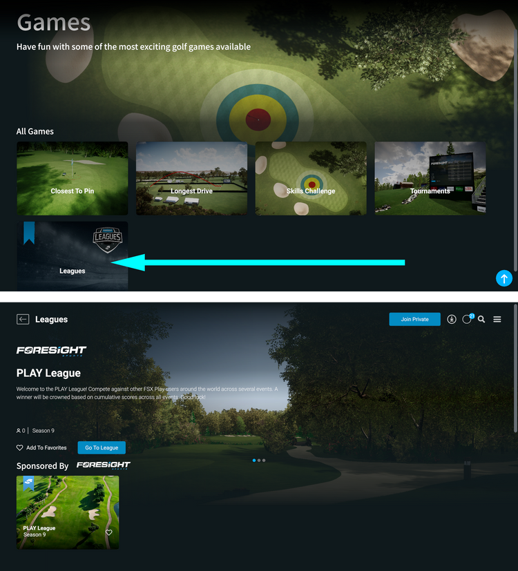 Play Virtual Golf Leagues