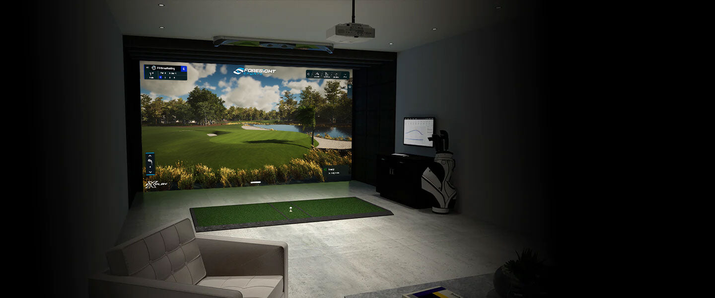 Home Golf Simulator with FSX Play Software